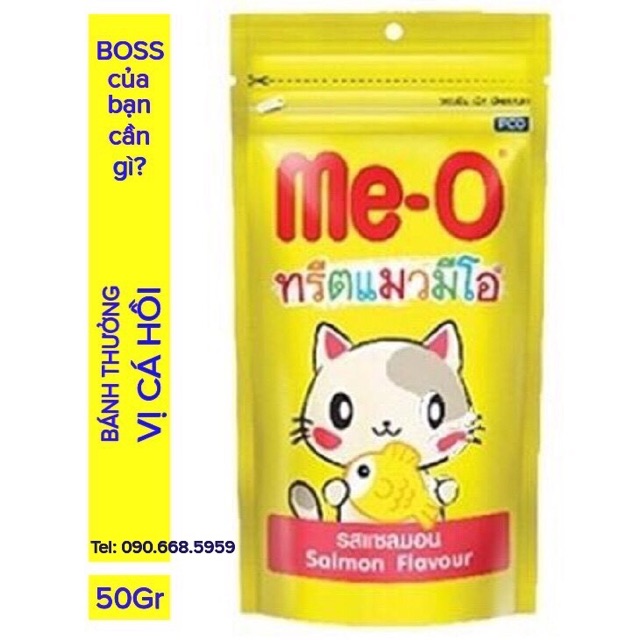 Bánh Thưởng Cho Mèo Me-O 50gr( 3 hương vị thơm ngon cho Boss)