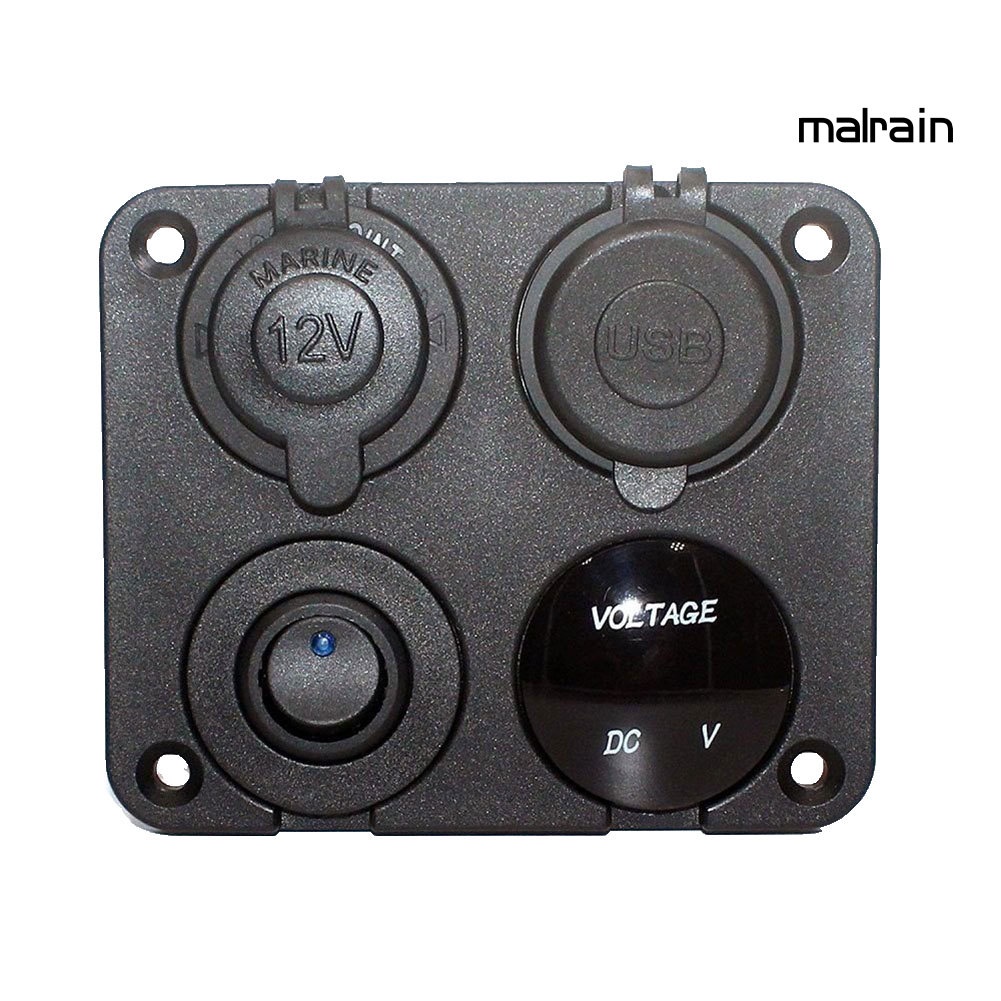 Ổ Cắm Tẩu Thuốc 4 Trong 1 Cho Xe Hơi