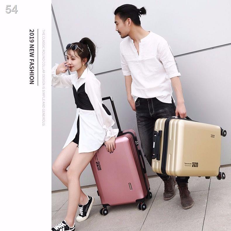 （Hộp kéo）Thời trang Kangaroo phiên bản Hàn Quốc vali nữ 20 inch cabin 26 khung nhôm phổ thông bánh xe đẩy siêu nhẹ