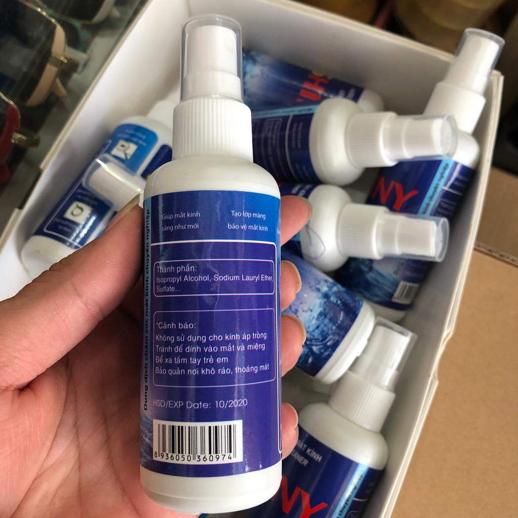 Chai nước rửa mắt kính Shiny 80ml - Nước Xịt Rửa Kính Mắt Chuyên Dụng- Tiện Dụng