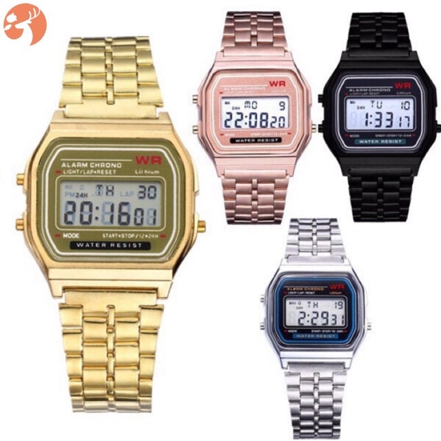 Đồng Hồ Casio Màu Vàng / Bạc Cổ Điển Cr