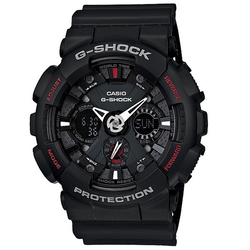 Đồng hồ nam dây nhựa Casio G-SHOCK GA-120-1AHDR chính hãng.