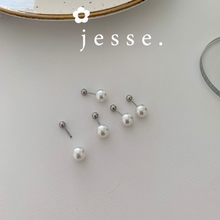 Khuyên tai bi vặn được 2 kiểu  -Thép không gỉ  - jesse store T2