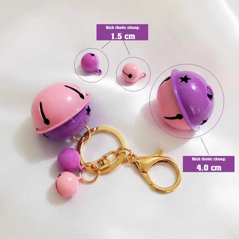 Móc khóa treo balo, túi sách hình cái chuông phong cách Hàn Quốc chuẩn Hot trend Tik Tok