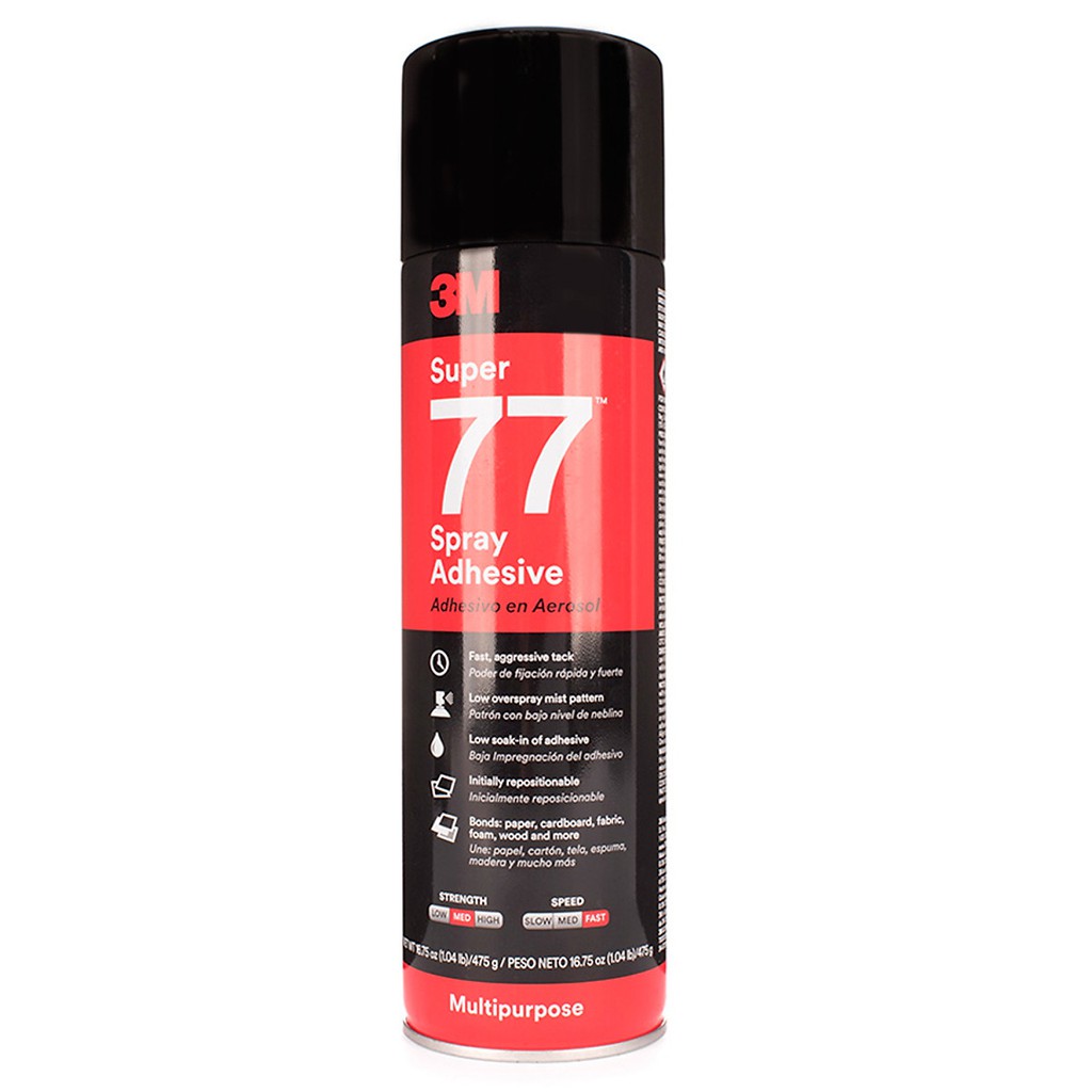 [KEO ĐA NĂNG DẠNG XỊT] 3M SUPER 77 375G CHAI LỚN