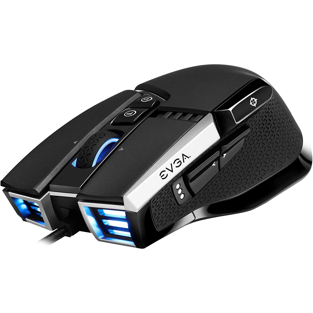 Chuột gaming EVGA X17 Wired, Black, Customizable, 16,000 DPI, 5 Profiles, 10 Buttons, Ergonomic