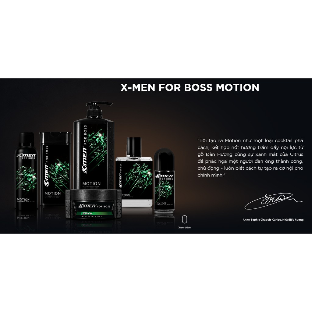 Dầu gội đầu nước hoa X-men for Boss motion 650gr