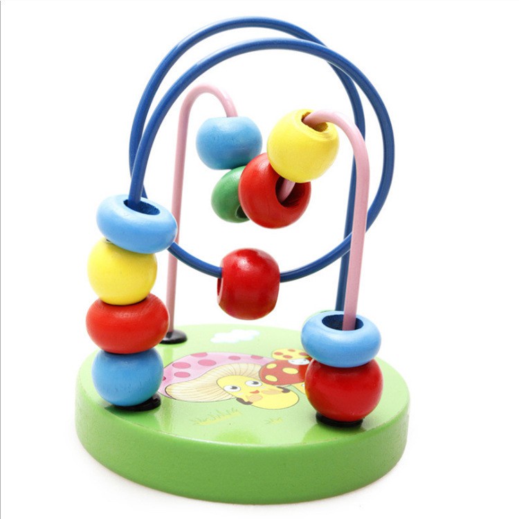 Đồ Chơi Luồn Hạt Gỗ Rèn Luyện Kỹ Năng Khéo Léo , tính Kiên Nhẫn Cho Bé - Giáo cụ montessori