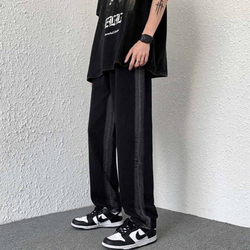 Quần Baggy, Quần Jean nam, nữ, Mẫu jean xanh, xám Wash nửa TR02, suông rộng hottrend 2022-Trend Clothing!