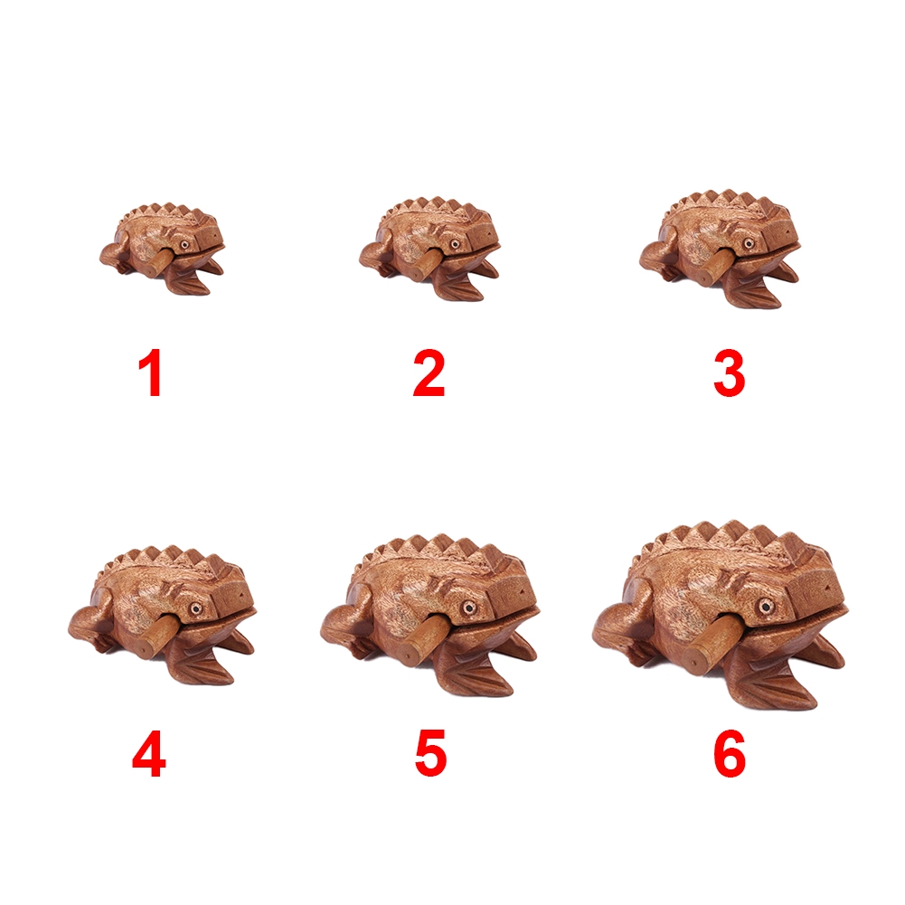 New Arrive Hand Carved Wooden Croaking Frog – Makes A Percussion Decompress Toys Jian Funny Toy