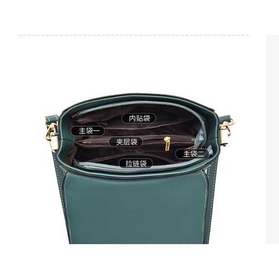 TÚI XÁCH NỮ THỜI TRANG DA MỀM VIỀN PHA MÀU TT 38 | BigBuy360 - bigbuy360.vn