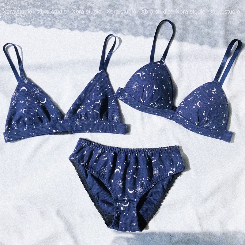 Bộ đồ lót cotton hình trăng sao dễ thương | BigBuy360 - bigbuy360.vn