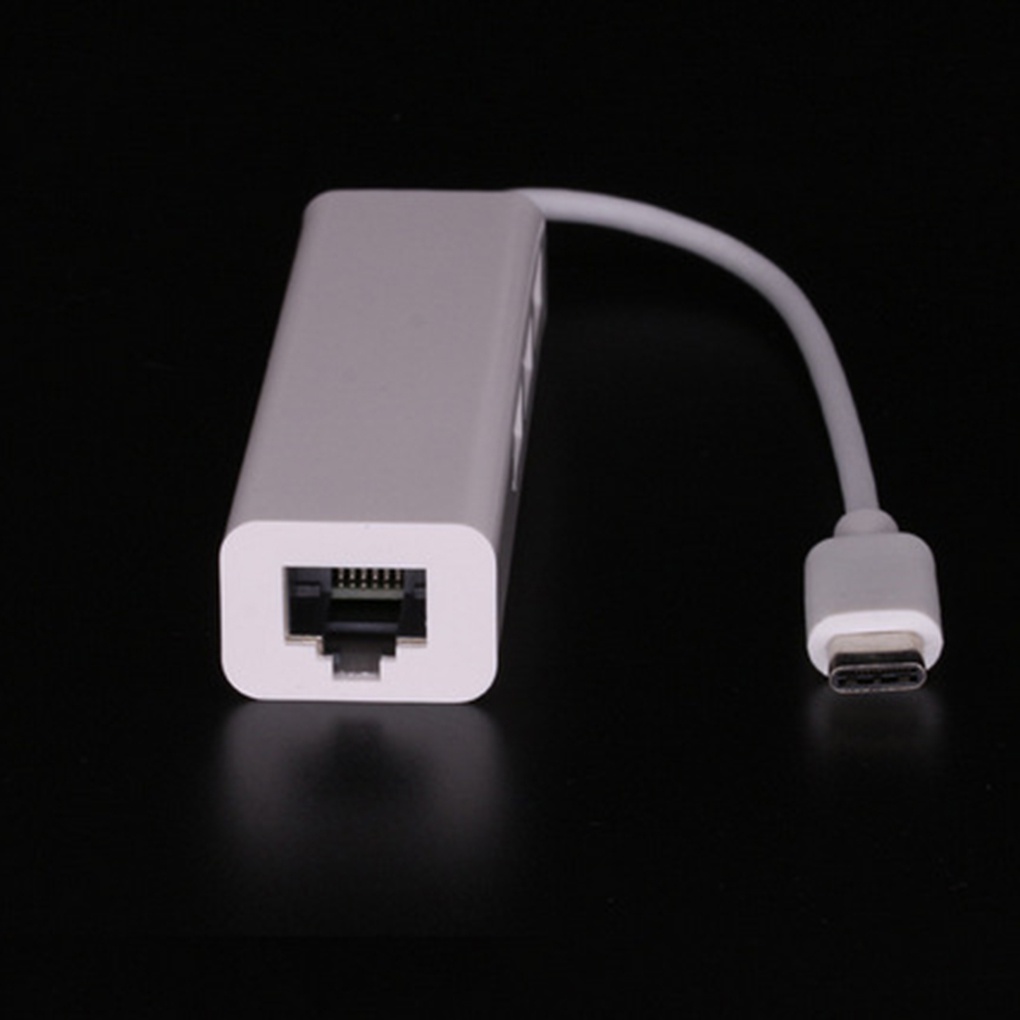 MC-USB C Type C to Ethernet Adapter Portable Laptop Tablet PC USB2 0 Hub RJ45 Network Card Lan Adapter