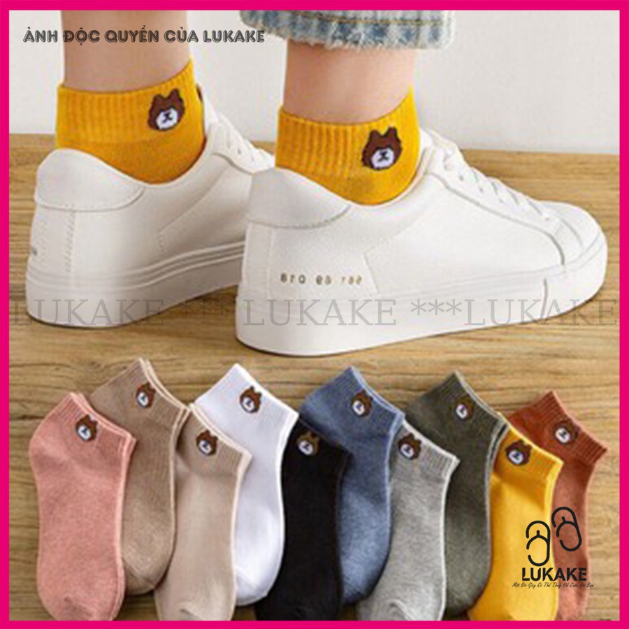 Vớ Tất Cổ Thấp Hình Gấu Phong Cách Vintage Hàn Quốc Siêu Cute❤️FREESHIP❤️.HOT