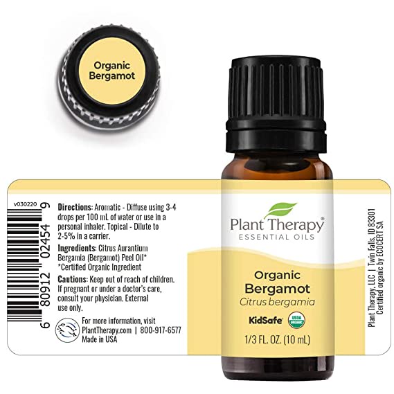 Plant Therapy - Tinh dầu hữu cơ Bergamot - Organic Kidsafe essential oil