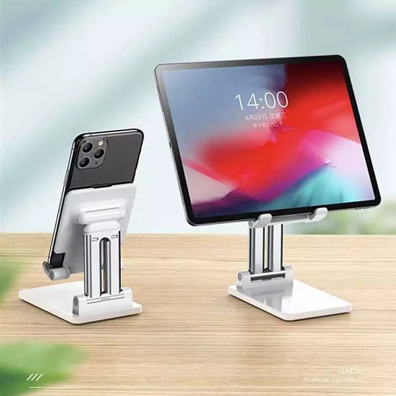 Giá đỡ điện thoại ipad T7 gập gọn có thể tăng chỉnh chiều cao đế lõi thép chắc chắn rẻ bền đẹp