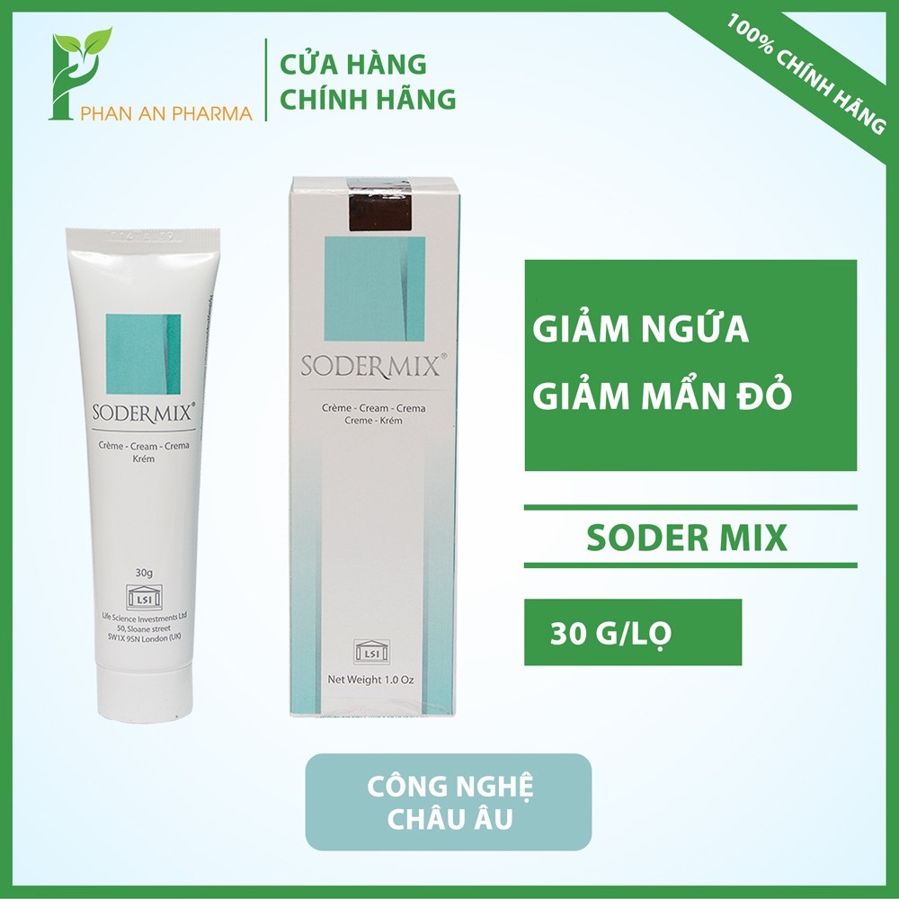 Soder Mix giảm ngứa, giảm mẩn đỏ, Ức chế tăng sinh Collagen quá mức ở những người bị sẹo CN95