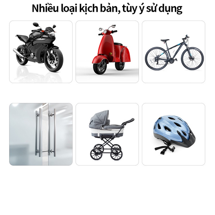 Khoá dây 5 số cao cấp cho xe đạp，Dây Xe Đạp Chống Trộm Mật Mã , thiết bị chống trộm