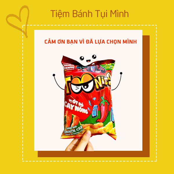 Bánh snack Toonies vị ớt cay 38g (bao bì mới)