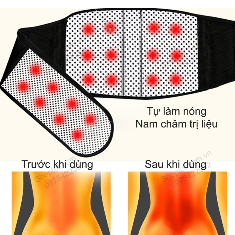Đai lưng tự sinh nhiệt hỗ trợ điều đau trị đau cột sống, thoát vị đĩa đệm và mỏi cơ thắt lưng YX003