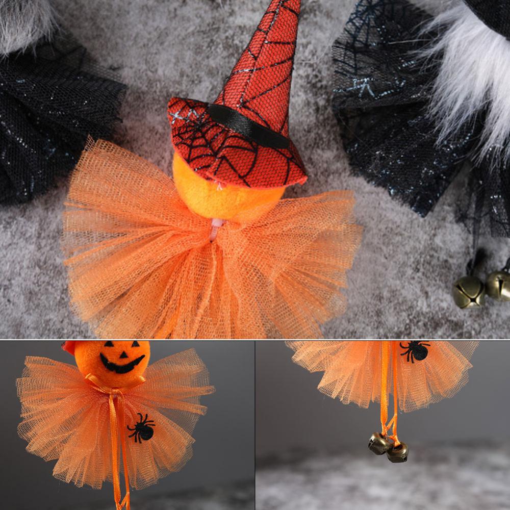 Chuông Đồ Chơi Nhồi Bông Hình Phù Thủy Màu Đen L1X5 Trang Trí Tiệc Halloween