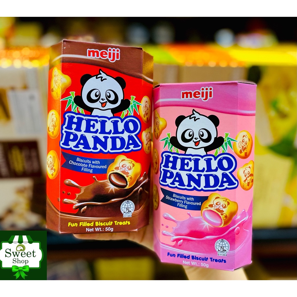 Bánh gấu nhân kem Meiji Nhật