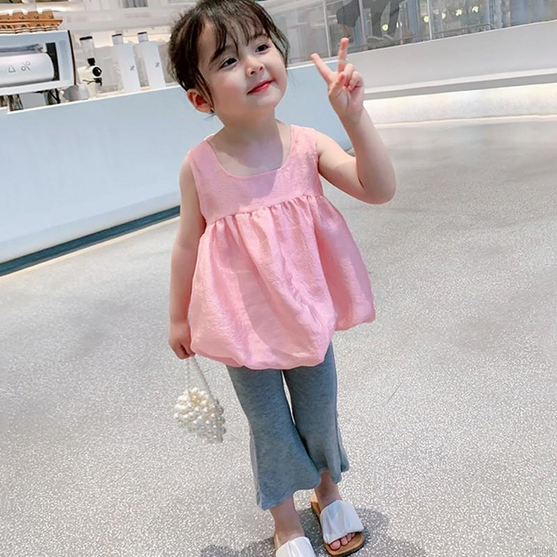 Quần ống loe thời trang mùa hè phong cách hàn quốc dành cho bé gái