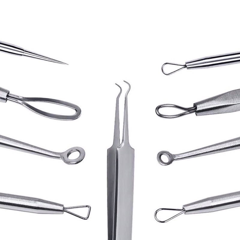 [ Siêu Giá Rẻ ] Bộ dụng cụ nặn mụn Inox tiện lợi