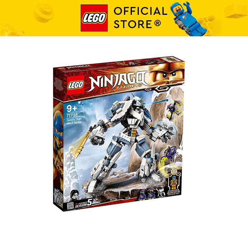 LEGO NINJAGO 71738 Chiến Giáp Titan Của Zane ( 840 Chi tiết)