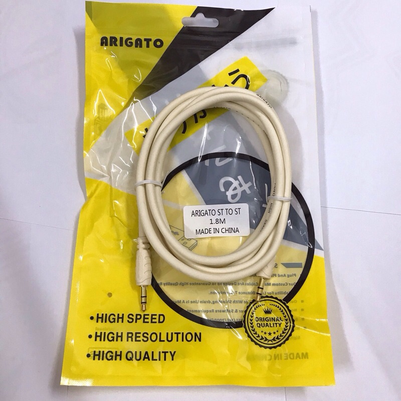 [ Chính Hãng Arigato] Dây Loa 2 Đầu 3.5 dài 1.5m, 1.8m, 3m, 5m, 10m, Dây Loa 1 Ra 1, dây mềm, chất lượng, chống tạp âm.
