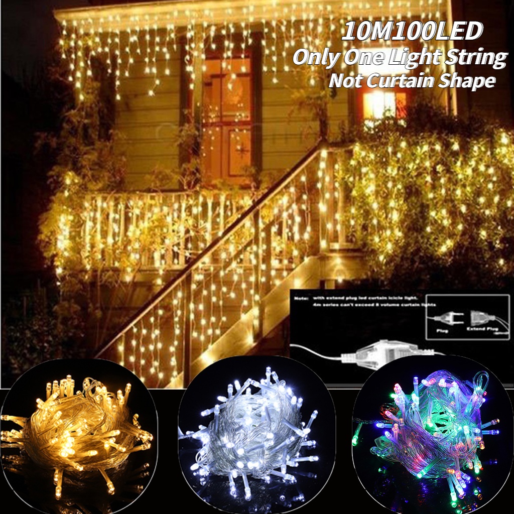 Dây Đèn LED Trang Trí Giáng Sinh 10M 100 LED Chống Nước