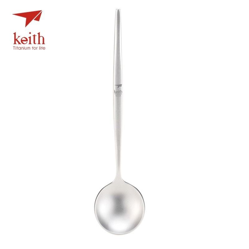 Keith Ti5205 - Muỗng Titanium - Dài 21.8 cm - Dày 6 mm