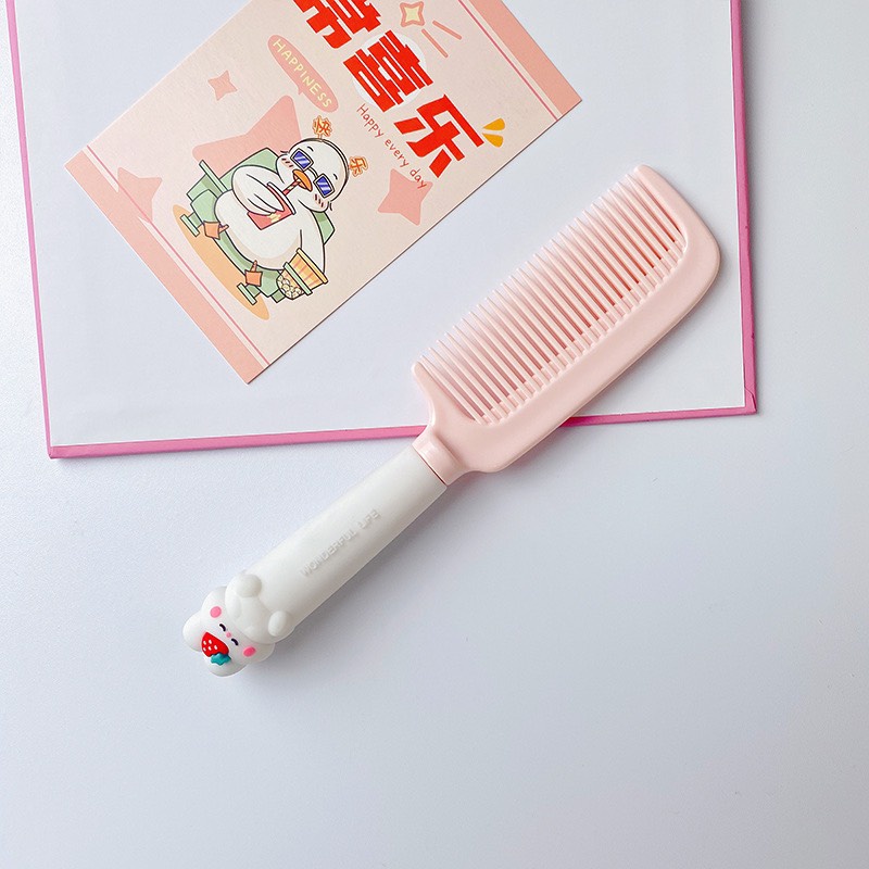 Lược chải tóc siêu xịn, tay cầm silicon có hình đầu thú - shopliam
