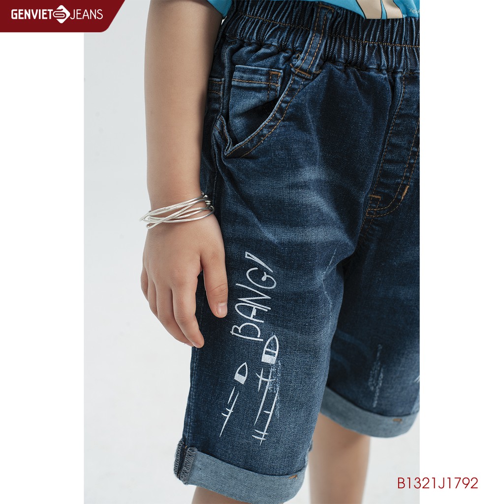 Quần ngố kid nữ họa tiết GENVIET B1321J1792