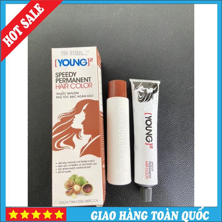Màu Nhuộm Phủ Tóc Bạc 100% ( Màu Đen - Nâu Hạt Dẻ - Nâu Đồng)