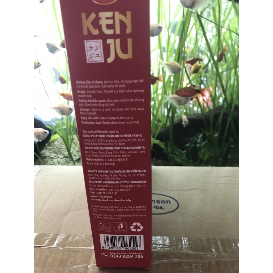 Bánh Quy Giòn Kem Dẻo Ken Ju, Premium Nougat Crackers (Hộp 279g)