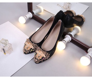 [Order] Giày búp bê đính đá siêu xinh