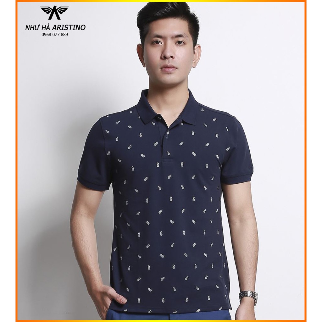 Áo Polo Aristino APS040s8 màu Xanh Tím Than-Slim còn S-M
