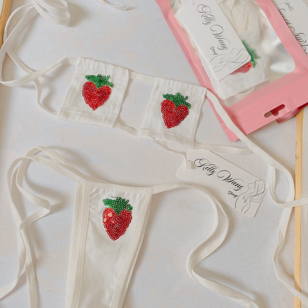 BK004 - 👙Bộ lót lọt khe - Quần lót nữ kèm chíp sexy -CAMLUU99 | BigBuy360 - bigbuy360.vn