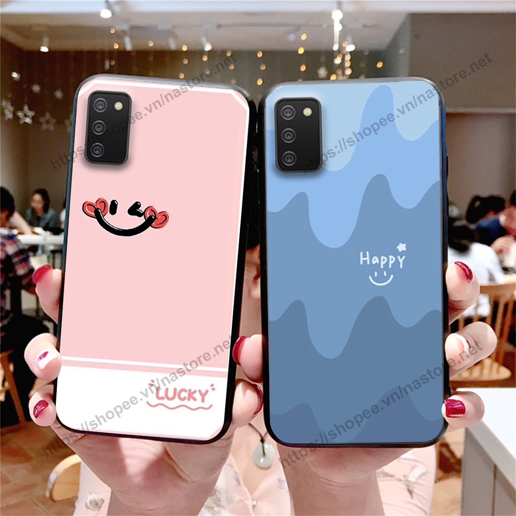 Ốp lưng Samsung A02s / A03s mặt cười, họa tiết caro đơn giản đẹp cute
