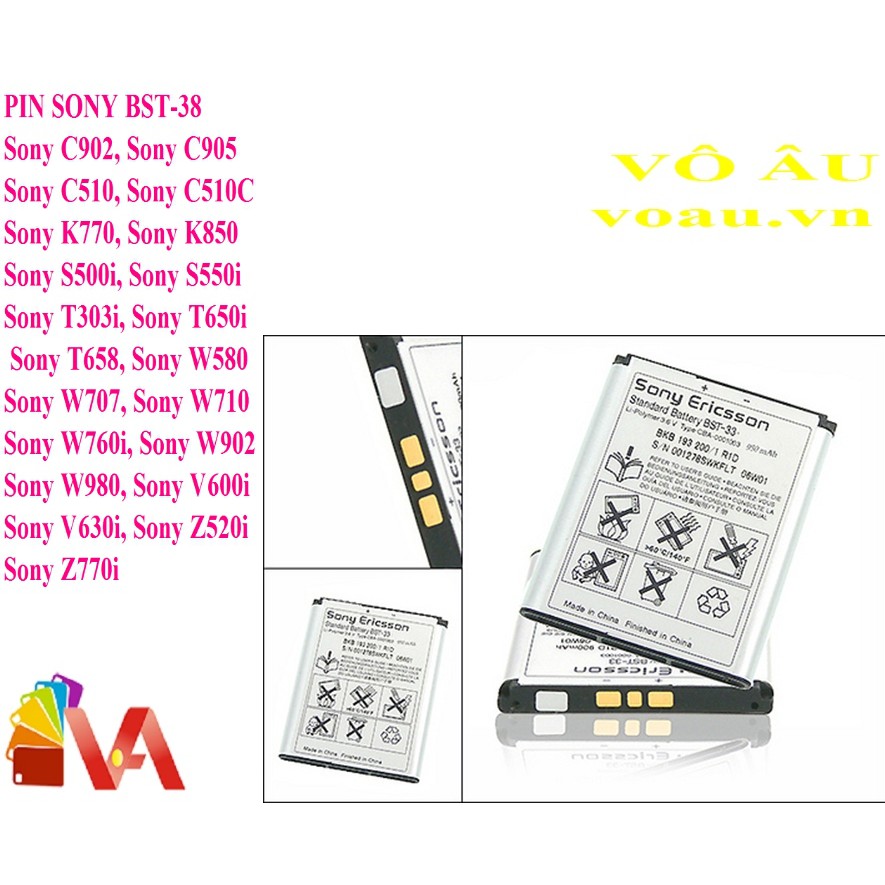 Pin Sony BST-33