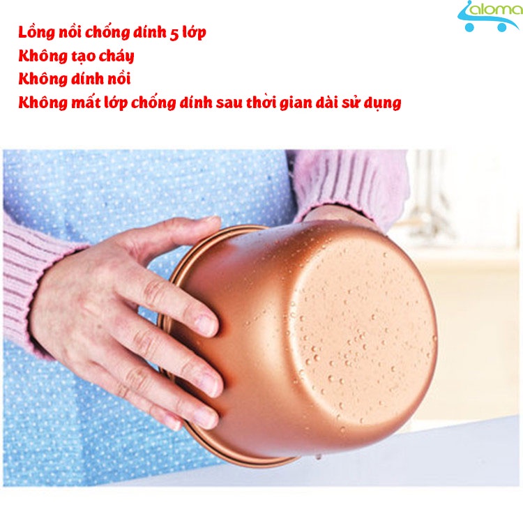 Nồi cơm điện mini 1.2L UXUE B12 ruột rời chống dính 5 lớp nấu cơm hâm nóng nấu cháo hầm xương