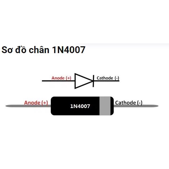 Linh kiện diode IN4007, diode 1N4007