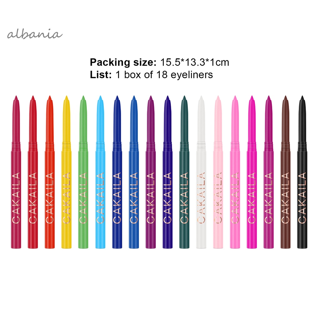 Bút kẻ mắt 18 màu sắc tùy chọn chống nước tiện dụng | BigBuy360 - bigbuy360.vn