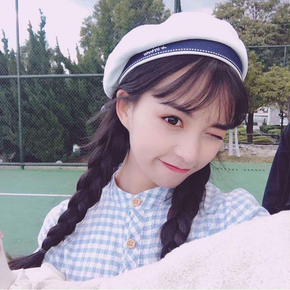 Qqmall Mũ Beret Đồng Phục Nữ Sinh JK Thời Trang Cho Nữ