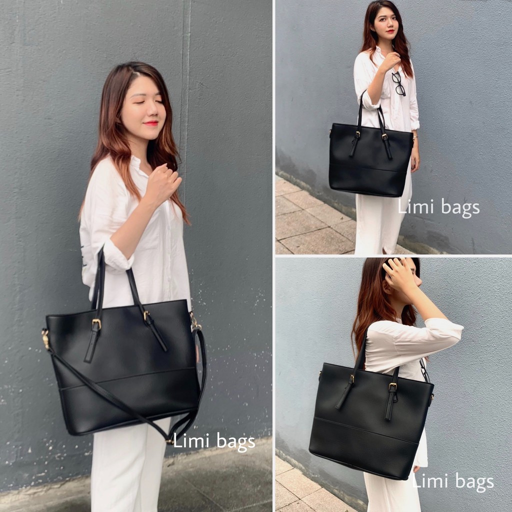 Túi xách công sở nữ da thời trang size to đựng laptop A4 cao cấp đẹp LUMI limi bags | BigBuy360 - bigbuy360.vn