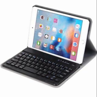 Bao da máy tính bảng ipad mini 2/3/4/5/9.7 2017/2018/12.9 2020 ...  kiêm bàn phím Bluetooth không dây