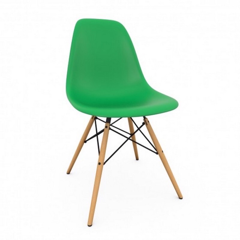 Ghế làm việc Eames chân gỗ sồi dành cho văn phòng quán trà cafe phòng khách