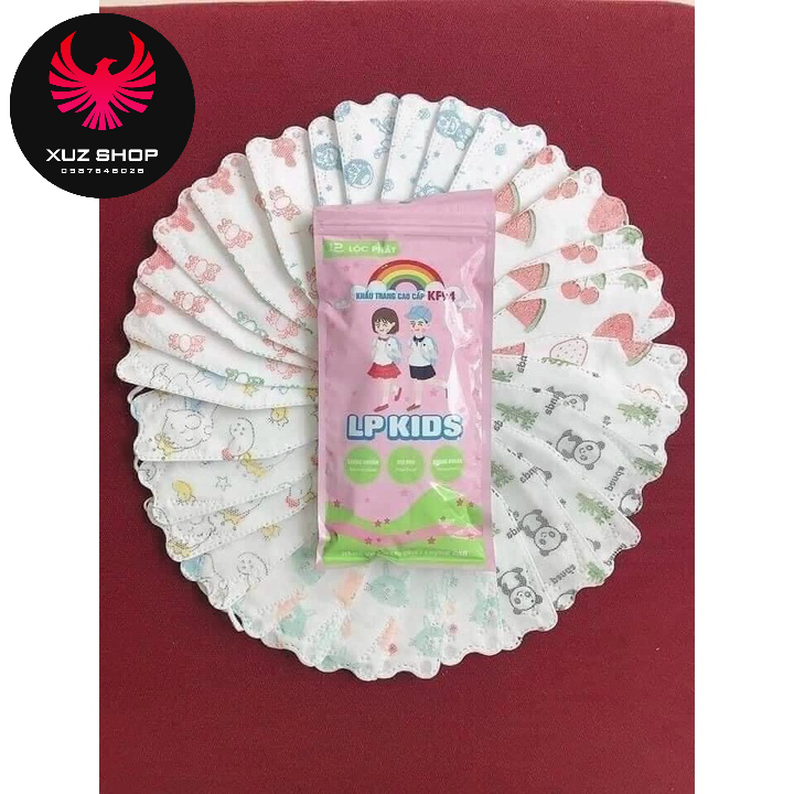 Túi 10 cái Khẩu trang KID 4D KF94 dành cho bé