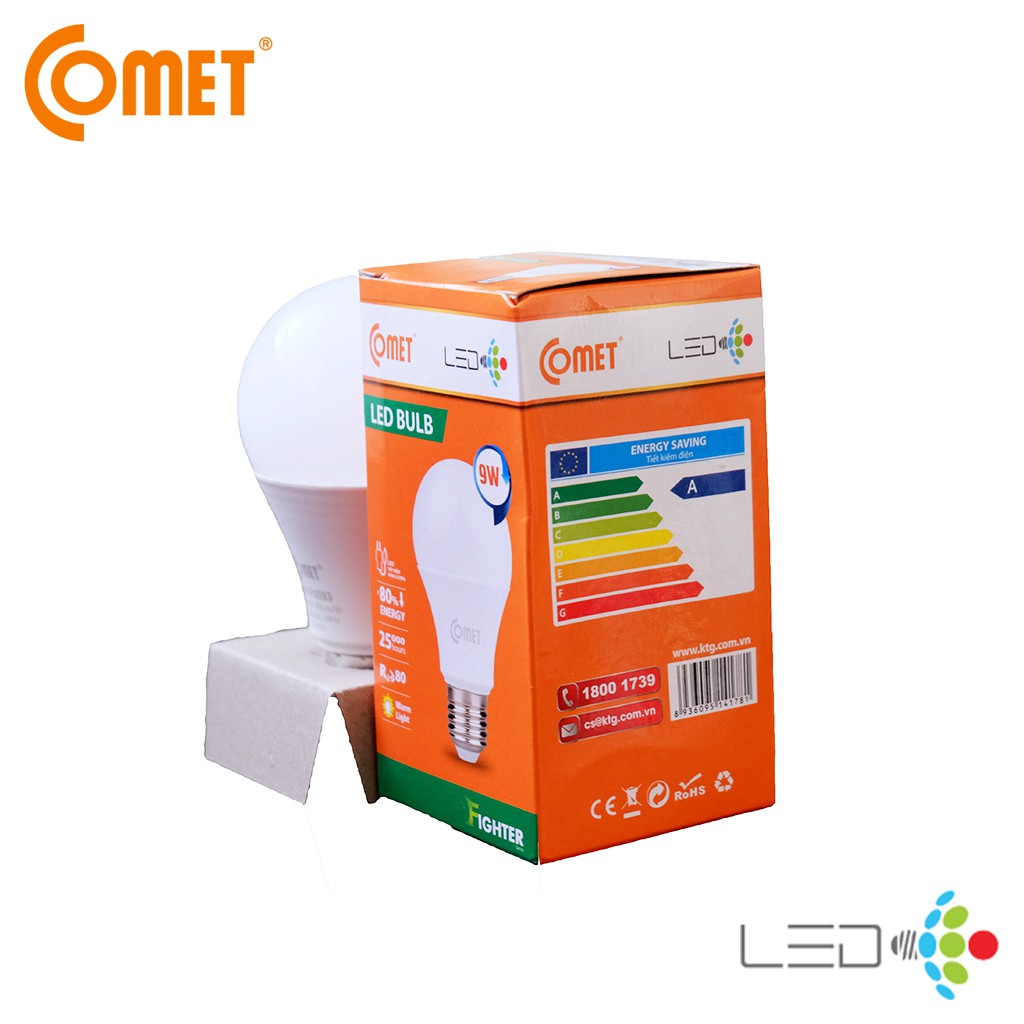 BÓNG LED BULB 9W COMET CB01F009 (thân kín)